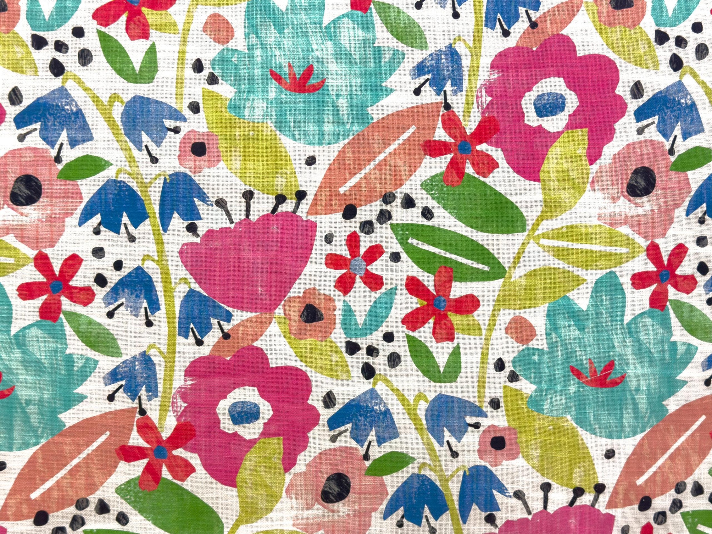 home decor fabric Niche Utama Home Emma Multi-Colored Floral Home Decor Fabric