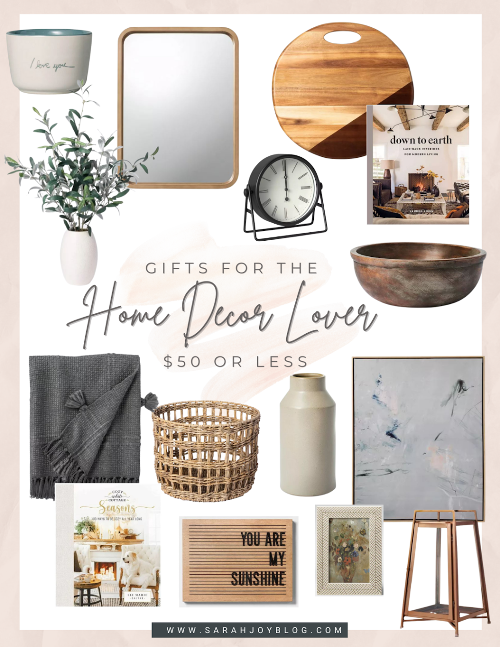 home decor gifts Niche Utama Home Gift Ideas for the Home Decor Lover - Sarah Joy
