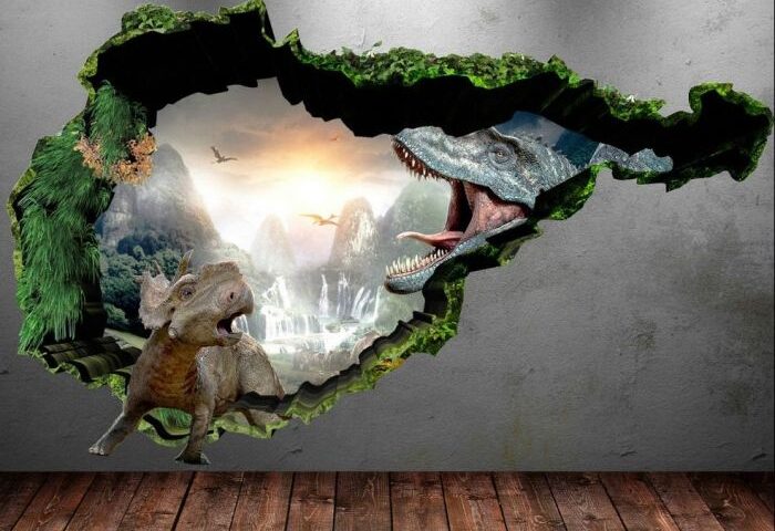 3d dinosaur wall art decor