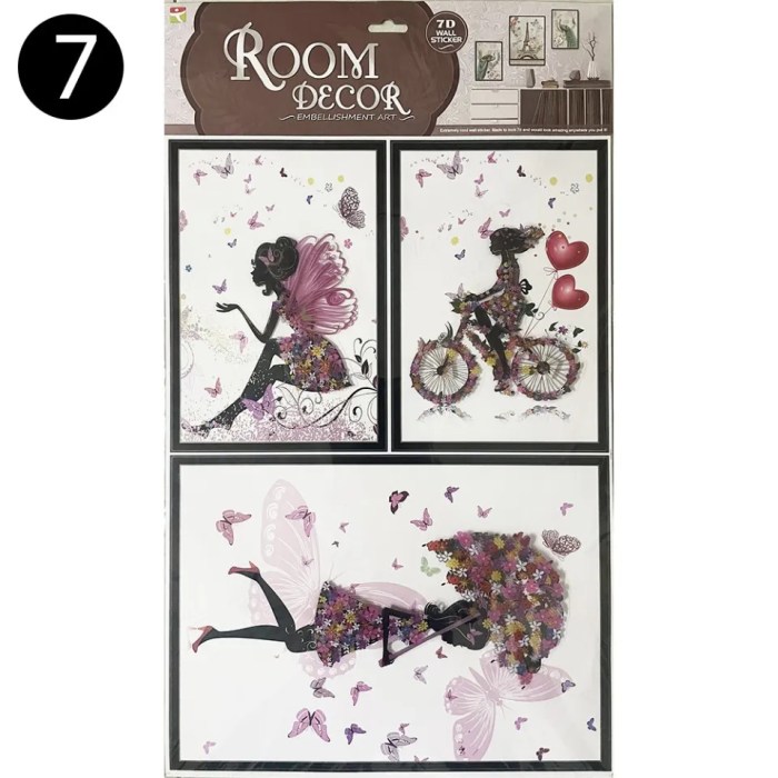 Embellishment art room decor 3d