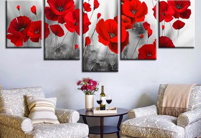 5 piece wall art decor