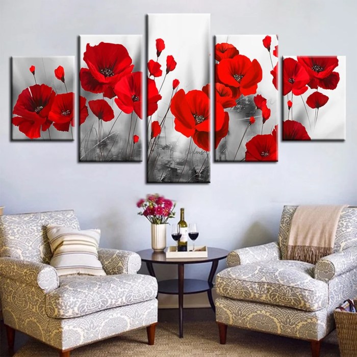 5 piece wall art decor