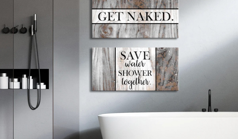 Bathroom art wall decor