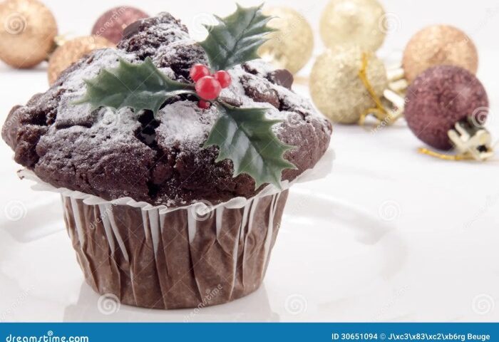 Weihnachts muffins deko