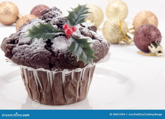 Weihnachts muffins deko