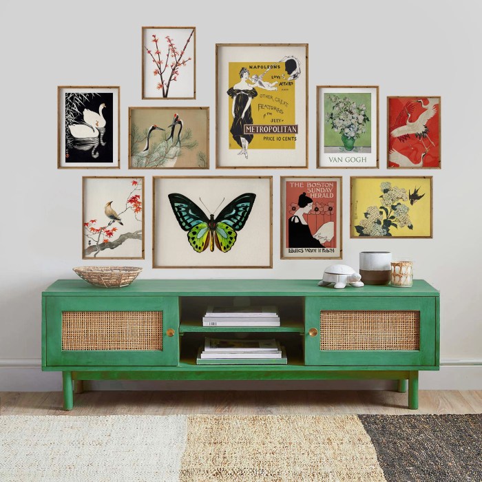 Eclectic wall art decor