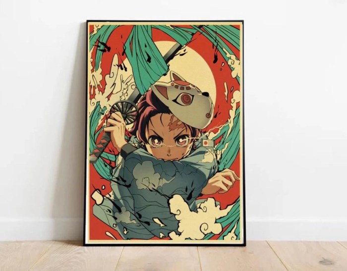 Anime wall art decor