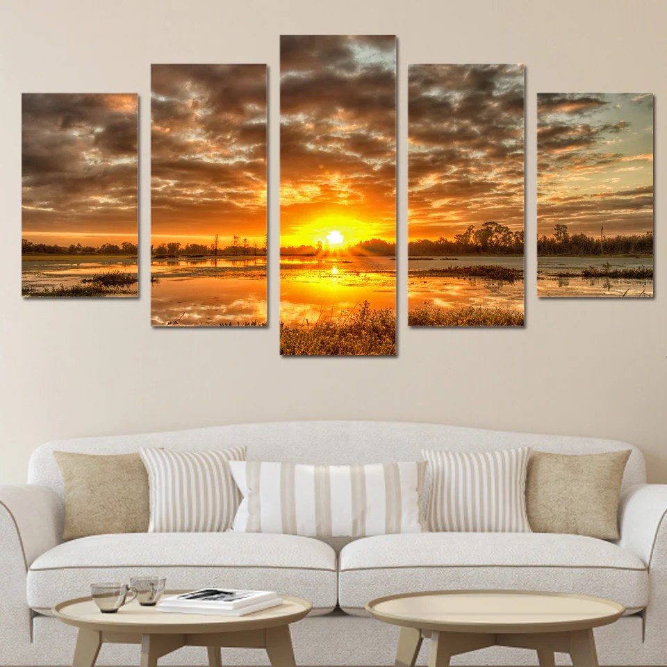 5 piece wall art decor